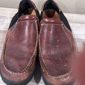 Ecco Men's Dark Brown Leather Loafers